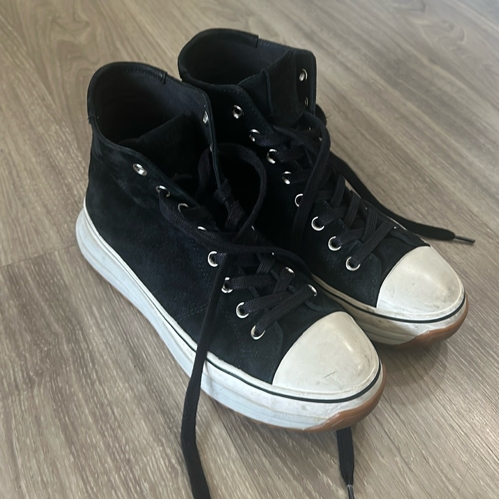 AllSaints Suede High Top Sneakers - Size 39